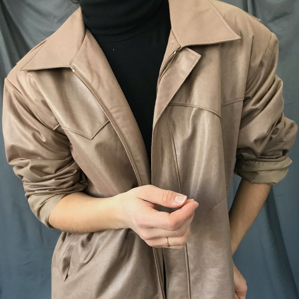Vintage 1970s H bar C ranchwear jacket beige Med - Picture 10 of 12